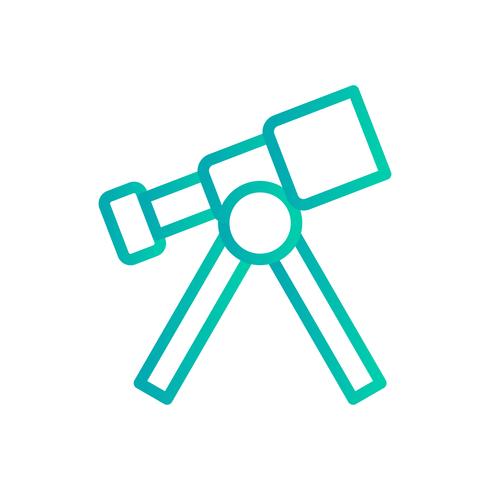 Telescopio Vector icono