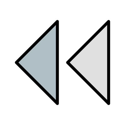 Vector Backward Arrows Icon