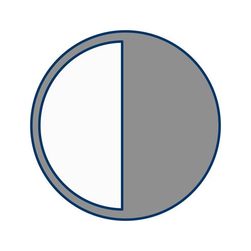 Last Quarter Vector Icon
