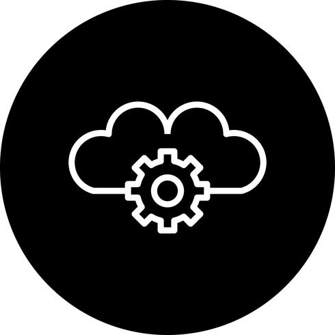 Vector Cloud Settings Icon