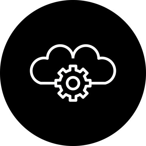 Vector Cloud Settings Icon