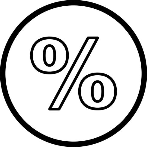 Percentage Vector Icon