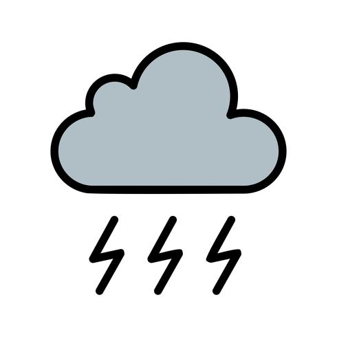 Icono de vector de tormenta