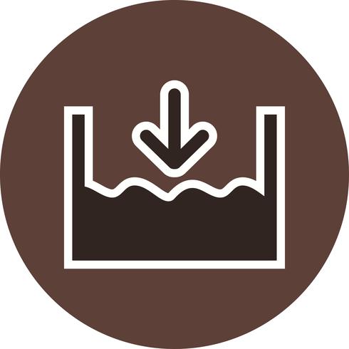  Below sea level Vector Icon