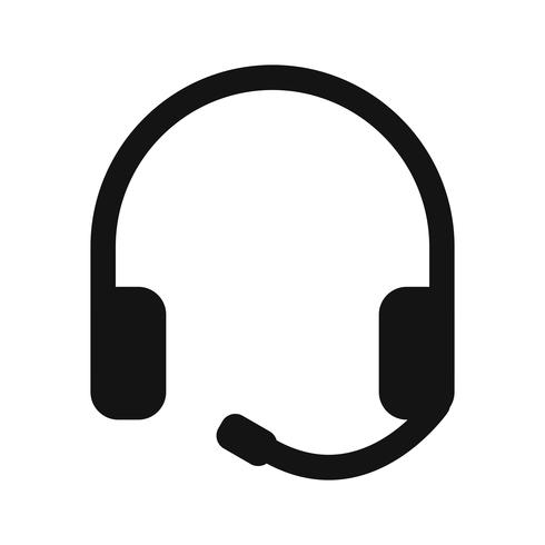 Vector icono de auriculares