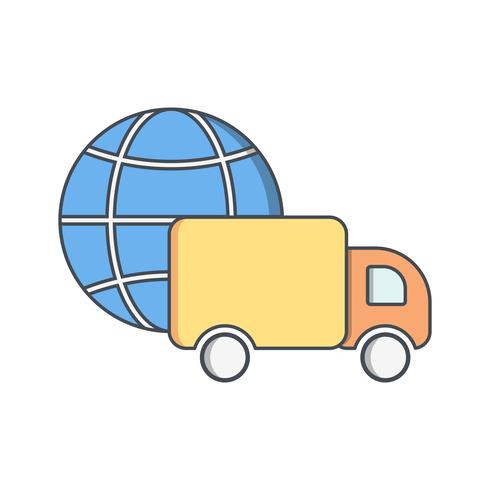 Vector Global Delivery Icon