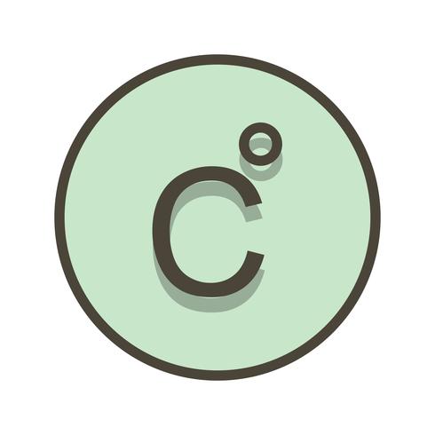 icono de vector celsius