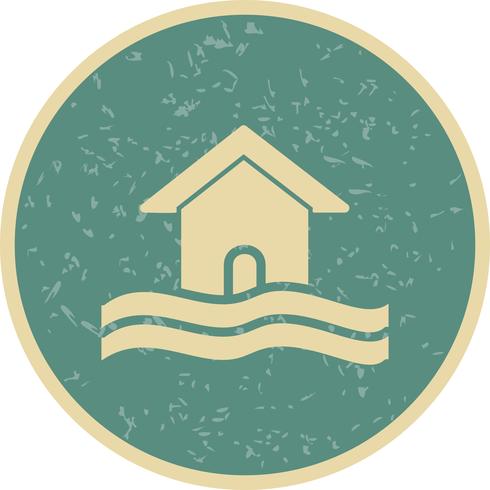 Flood Symbol Vector Icon