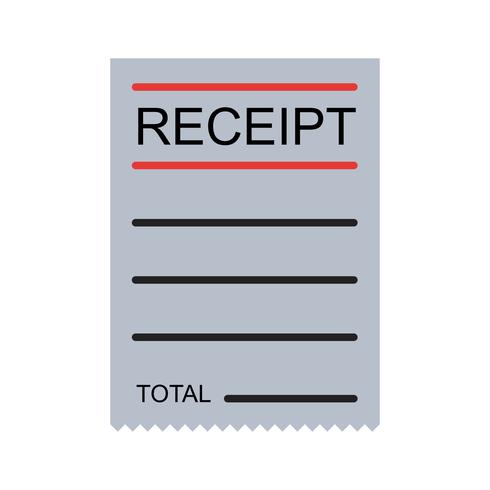 Vector Receipt Icon