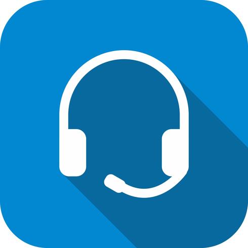 Vector icono de auriculares