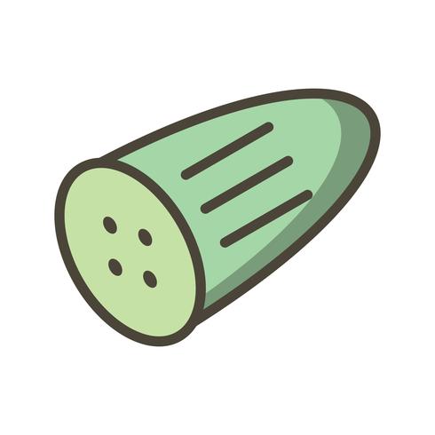 Vector icono de pepino