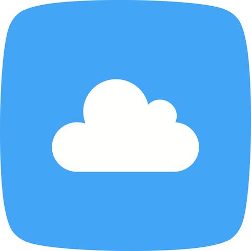 Icono de vector de nube