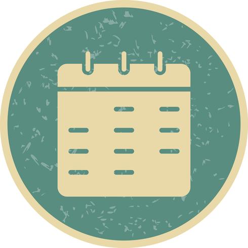 Vector icono de calendario