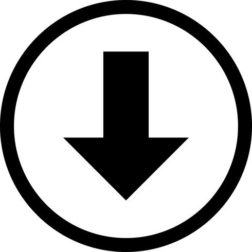Down Vector Icon