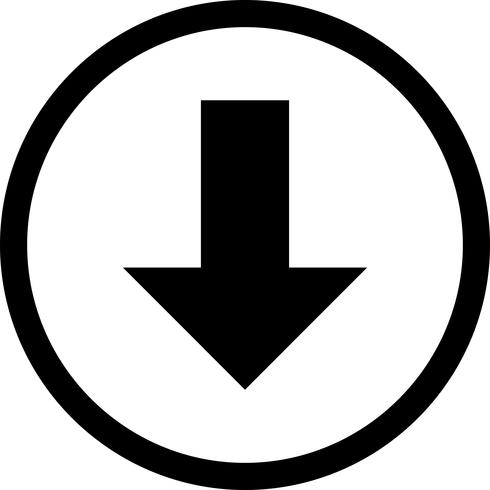 Down Vector Icon