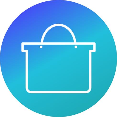 Vector icono de bolsa de compras