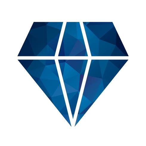 Vector icono de diamante