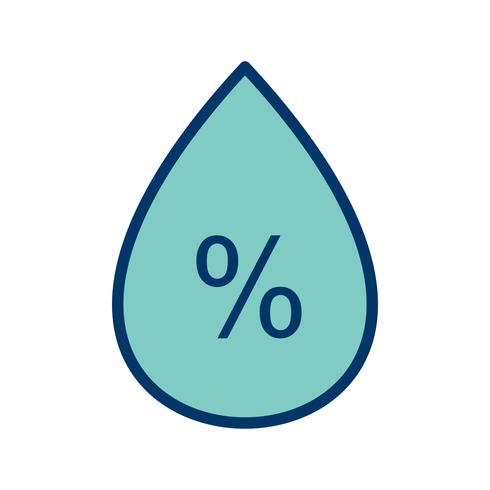 Humidity Vetor Icon vector