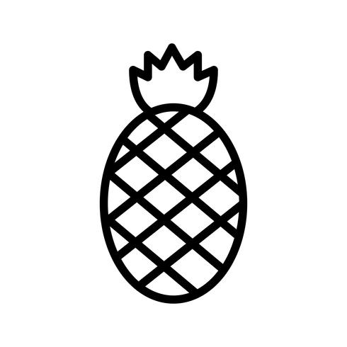 Vector icono de piña