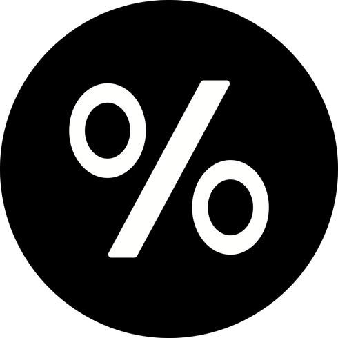 Percentage Vector Icon