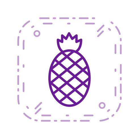 Vector icono de piña