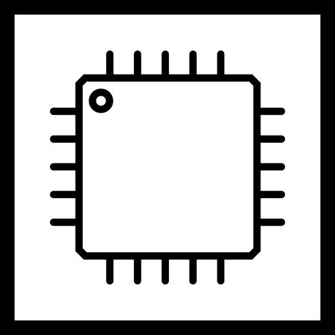 Icono de procesador de vectores