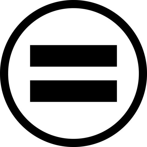 Igual al icono de vector