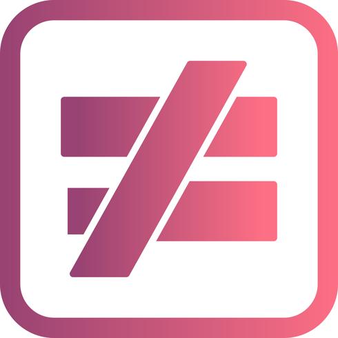 NotEqualTo Vector Icon