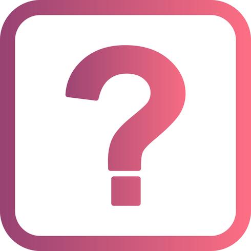 Question Mark Vector Icon