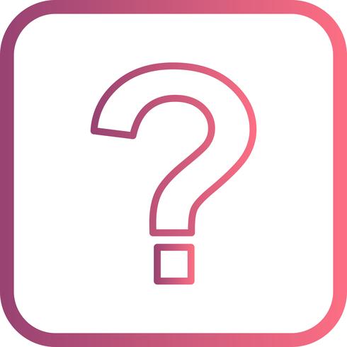 Icono de signo de interrogación vector