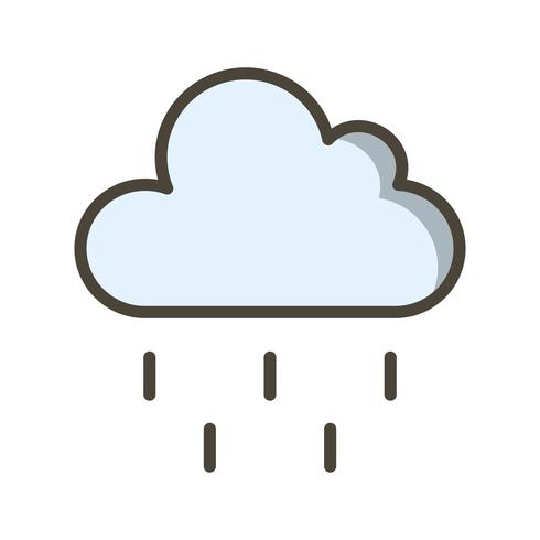 Lluvia vector icono