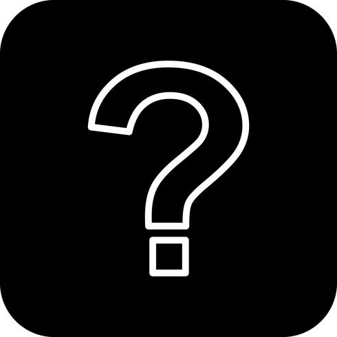 Question Mark Vector Icon