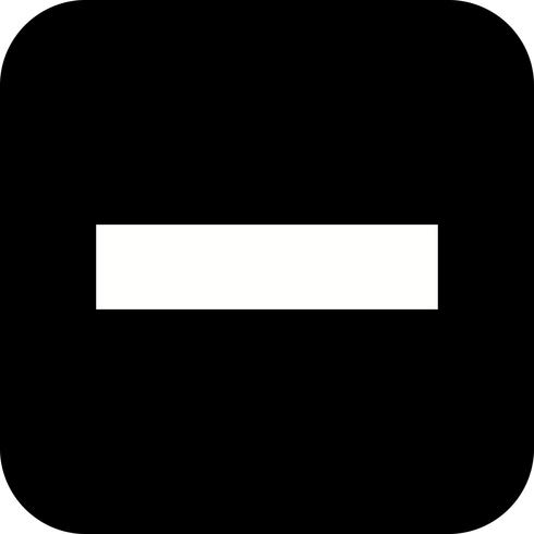 Minus Vector Icon