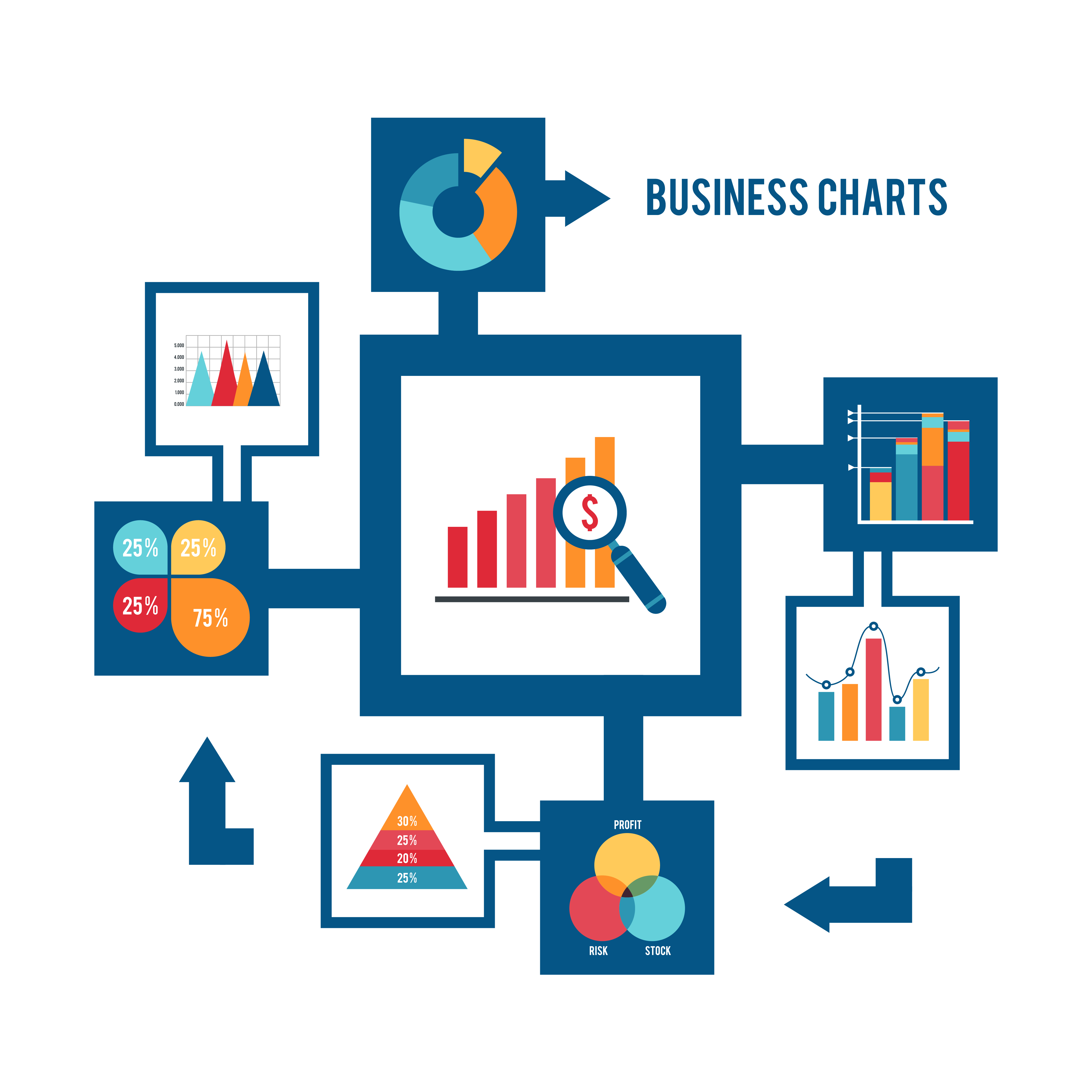 Statistics and charts. Statistics and charts