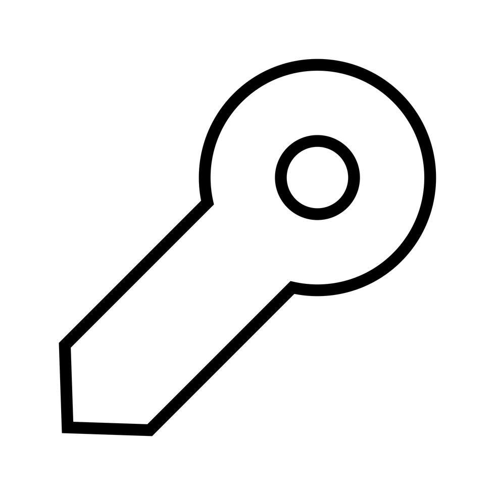 Vector Key Icon 442863 Vector Art at Vecteezy