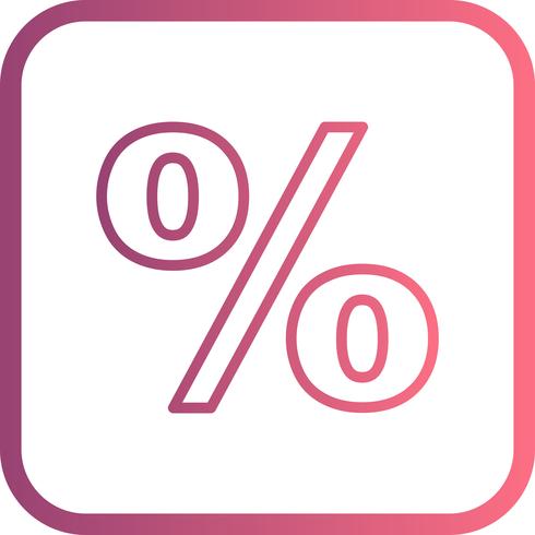 Percentage Vector Icon