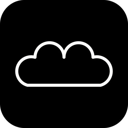 Vector icono de nube