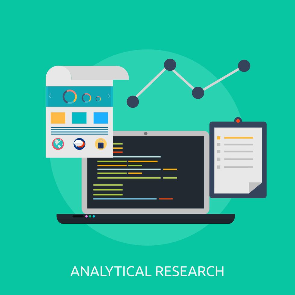 Analytical Research Conceptual illustration Design 443044 Vector Art at ...