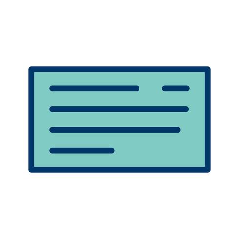 Vector Cheque Icon