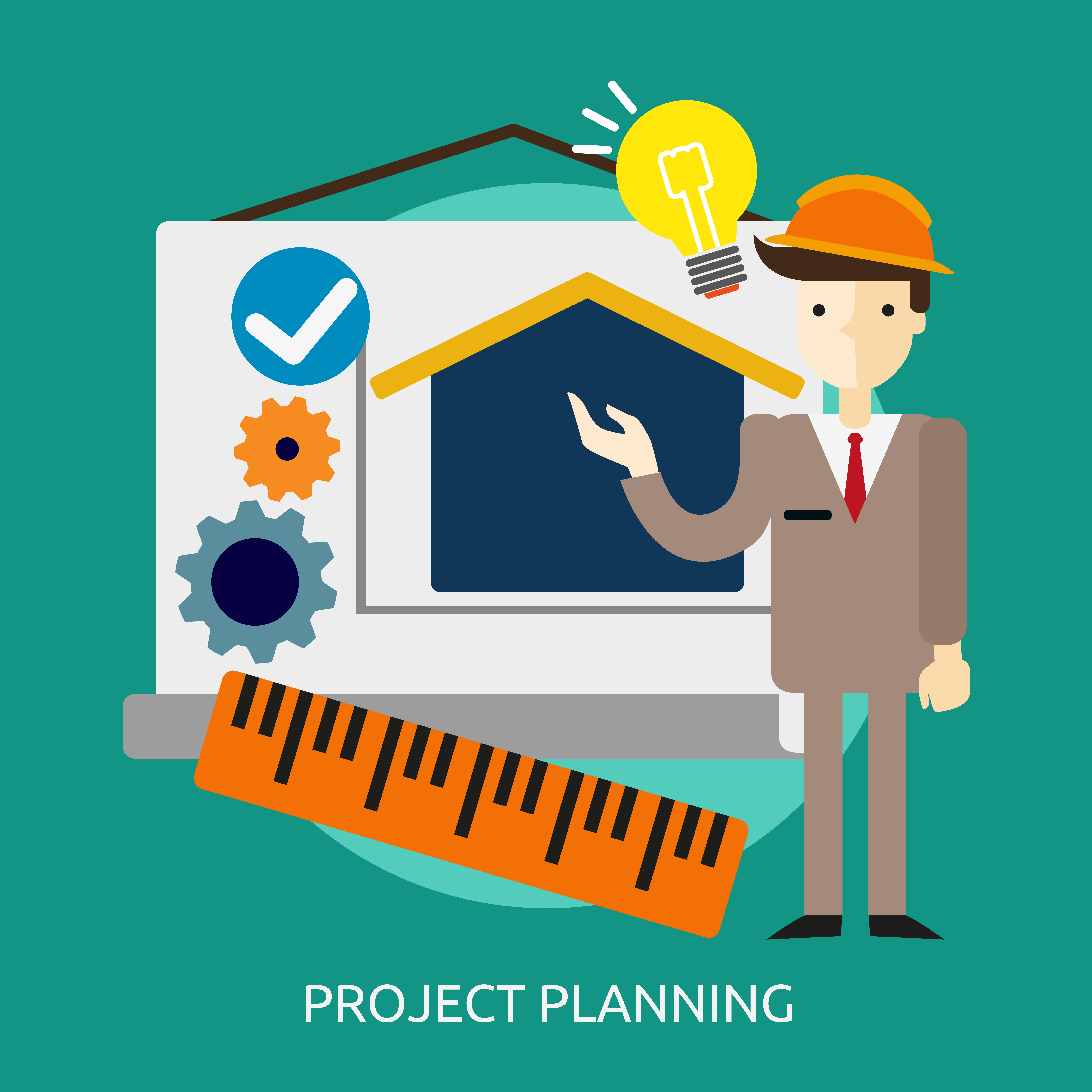 Project Planning Conceptual illustration Design 443099 Vector Art at