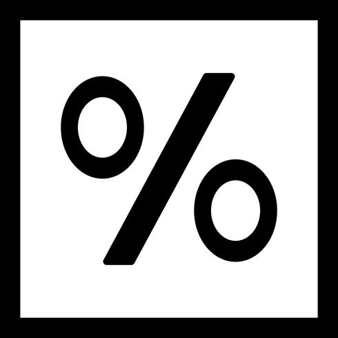 Percentage Vector Icon