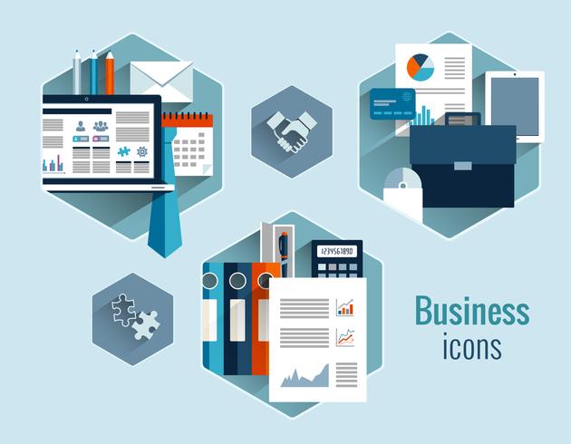 Business concepts set vector