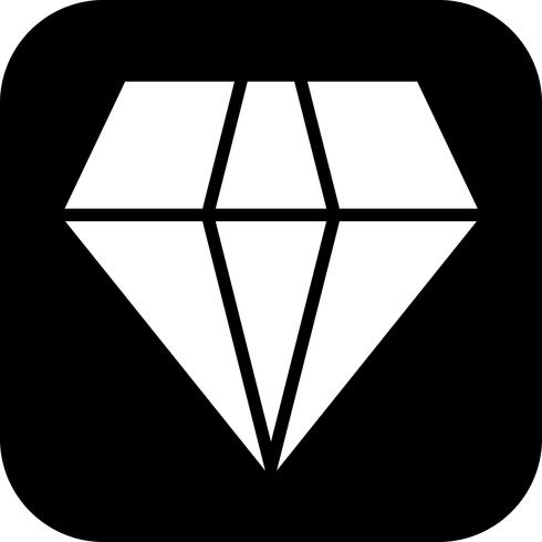 Vector icono de diamante