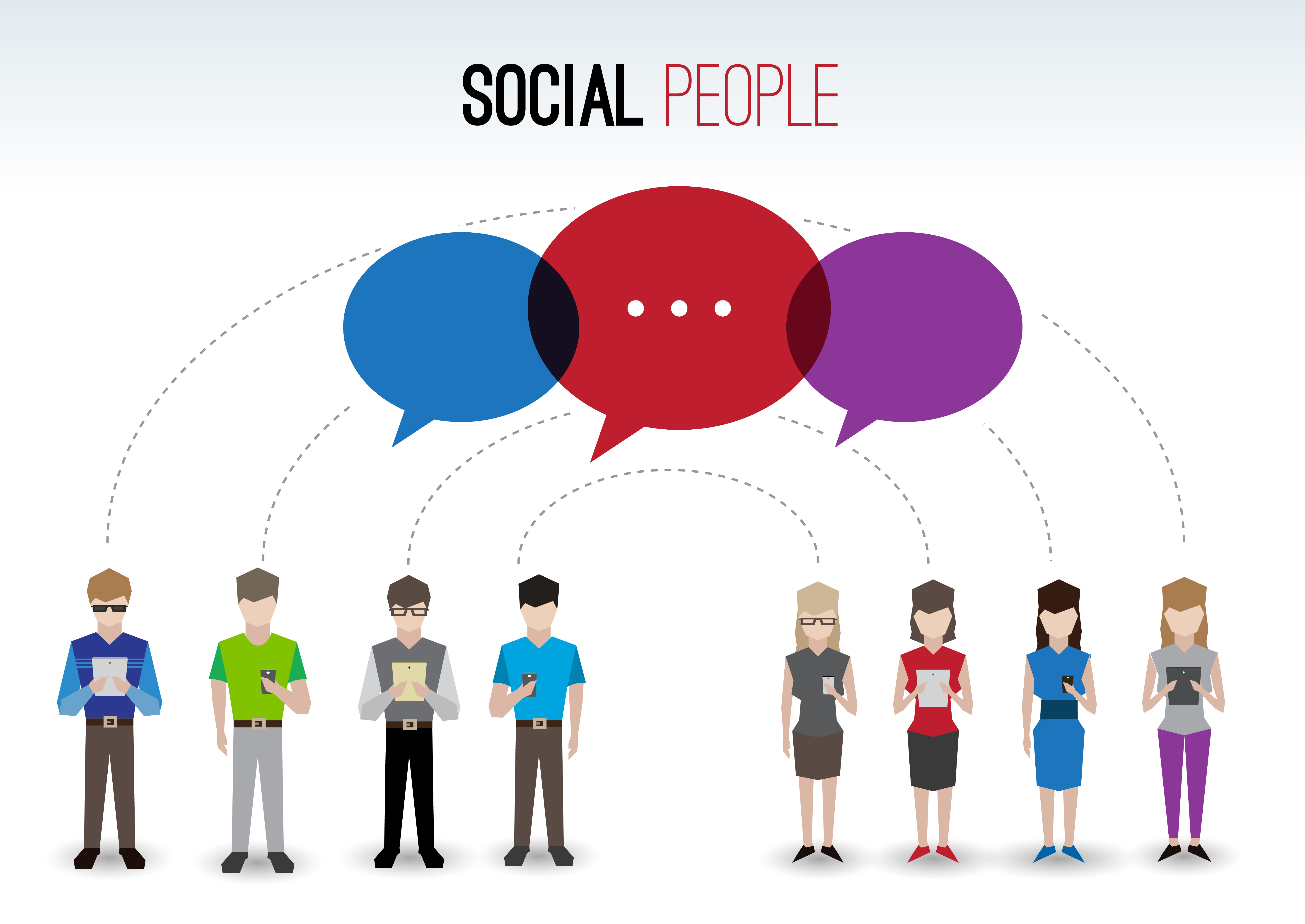 Social people concept 443355 Vector Art at Vecteezy