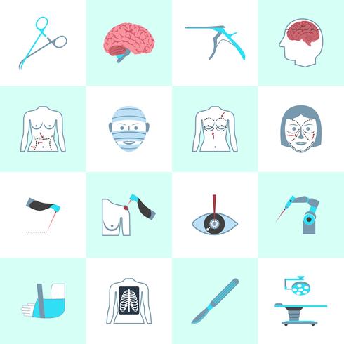 Surgery Icons Set vector