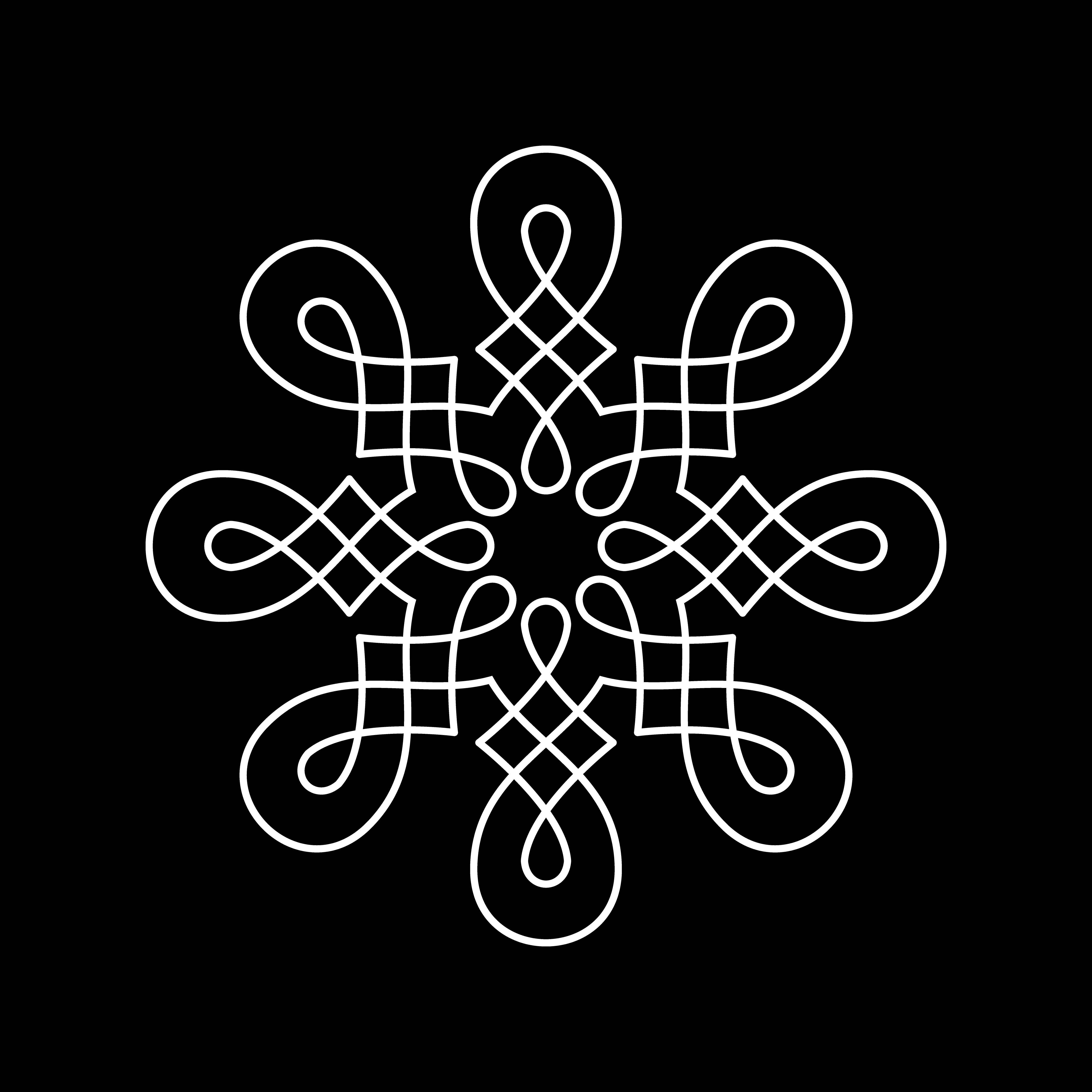 Round design element isolated on black background. 443581 Vector Art at