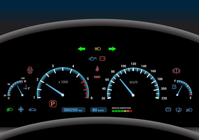 Car dashboard background vector