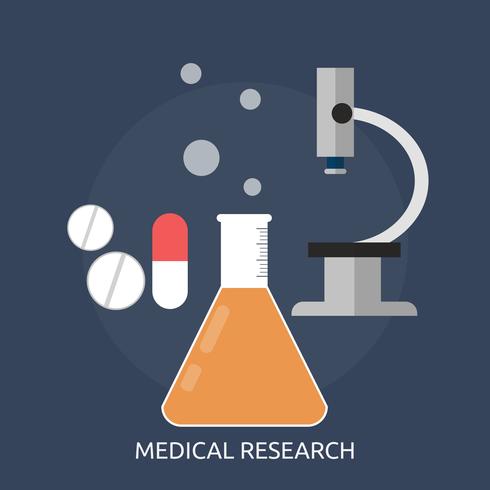 Medical Research Conceptual illustration Design vector