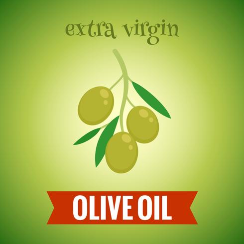 Olive oil background vector