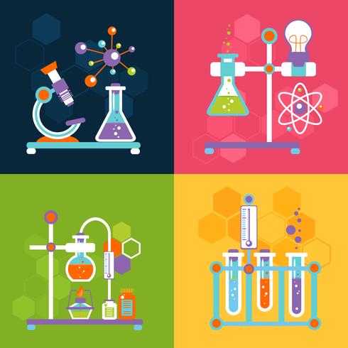 Chemistry design concepts vector